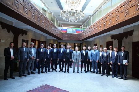 بازدید مدیران ارشد مناطق آزاد ایران از بندر ماخاچ کالا داغستان روسیه