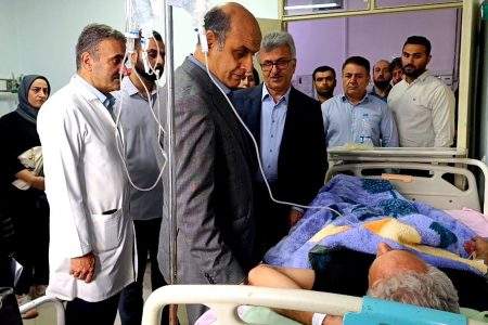 عیادت و دلجویی استاندار گیلان از مجروحین حمله رژیم صهیونیستی به آستانه اشرفیه