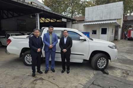 تحویل یک دستگاه خودروی پیکاپ زاگرس به شهرداری گوراب زرمیخ توسط سازمان همیاری شهرداری های گیلان